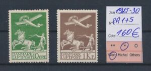 LR59936 Denmark 1925 airmail stamps fine lot MH cv 160 EUR