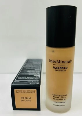 bareMinerals BAREPRO 24HR Wear Skin-Perfecting MATTE Foundation - Medium 30 Cool - Image 1 of 2