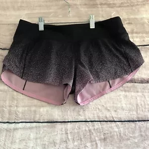 Lululemon Speed Up Shorts Donna 6 Ombre Stampa Maculata Stop Rosa Nero W7ALUR - Foto 1 di 11