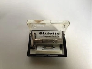 Navaja ajustable Gillette de colección en estuche E2 con hojas - Imagen 1 de 11