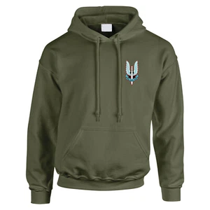 "SAS Embroidered Hoodie - Blue Badge Elite Military Style Apparel