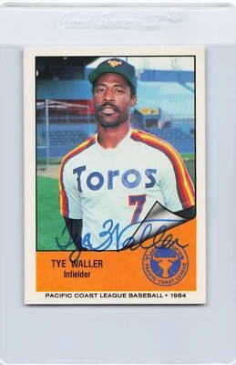 1984 Cramer #60 Tye Waller Tucson Toros Signed Auto *J5926 - Image 1 of 2
