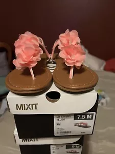 MIXIT Women's Flower Sandles NEW Blush Sizes 7.5, 9, 10, You Choose - Picture 1 of 7