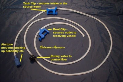 Drip Acclimation/Water Change set. 2 metres Shrimp fish Aquarium.