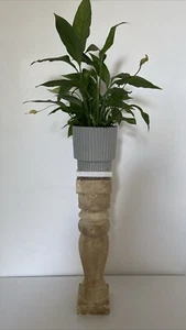 Antique 19th Century Marble Column Plant Stand - Picture 1 of 6