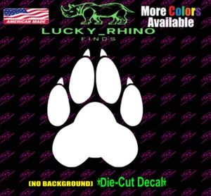 Wolf Paw Print Nature Wilderness Wild Car Window Vinyl Decal Bumper Sticker - Picture 1 of 4