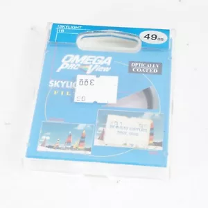 *Skylight 1B Filter OMEGA Pro View 49MM New Optically Coated Reduces Blue Cast - Picture 1 of 2
