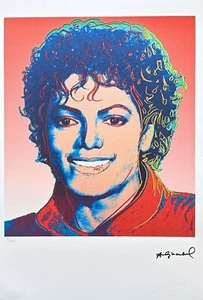 ANDY WARHOL - Michael Jackson - signed, numbered edition 21/100, 38 x 56 cm - Picture 1 of 7