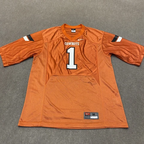 Nike Oklahoma State Cowboys #1 Football Jersey Adult Size Medium College Men's Cover
