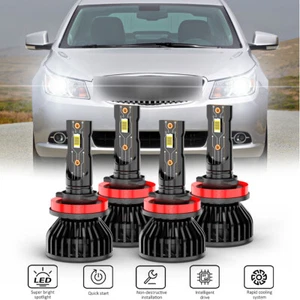 For Buick Allure 2005-2010 4pcs 6000K LED Headlight High Low Beam Bulb Combo - Picture 1 of 13