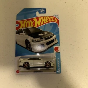 2024 Hot Wheels White Honda Civic SI JW J Imports #45 - Picture 1 of 1