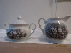 Vintage 1977 Avon Set Creamer and Sugar Bowl - Picture 1 of 4