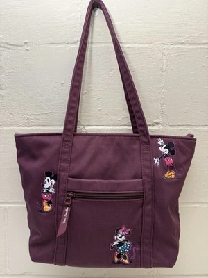 NWOT Vera Bradley Disney Flirty Mickey & Minnie Mouse On Maroon Small Tote - Image 1 of 4