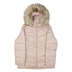 CALVIN KLEIN Womens Puffer Jacket Pink Hooded L - Picture 1 of 6