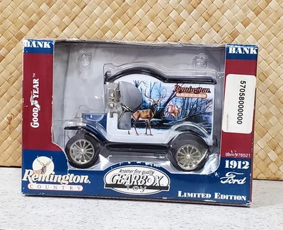Remington Country Gearbox 1912 Model T Delivery Truck Coin  Bank Elk  (bx 32) - Image 1 of 2