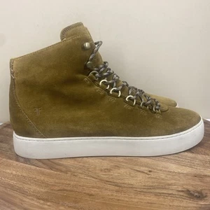 Frye Lena Hiker Wheat Womens Brown Size 11 High Top Zip Up Shoes - Picture 1 of 9