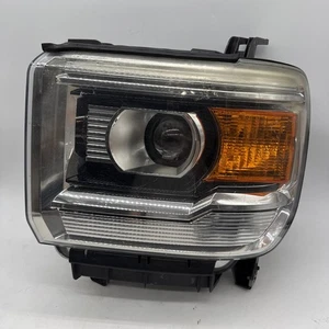 2014-2019 GMC Sierra 1500/2500 LH Driver Halogen Headlight OEM 23130717 w/ Bulb - Foto 1 di 24