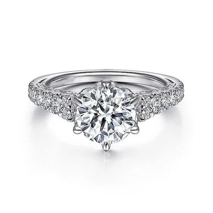1.60 Ct Round Cut 950 Platinum Diamond Woman Engagement Ring IGI Lab Created VS1 - Picture 1 of 9