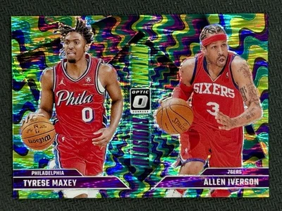 2024-25 Donruss Optic Prizm Tyrese Maxey Allen Iverson Optical Illusions/149 Foto 1 de 2