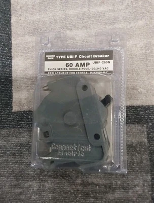 Circuit Breaker FPE Federal Pacific Pioneer NA260 UBIF-260N 60 Amp 2 Pole NEW V