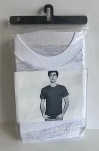 American Apparel 2001 White Ash Stripe Fine Jersey T-Shirt NWT Indie Sleaze Vice - Picture 1 of 11