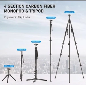 Ulanzi TT35 Hiking Stick Tripod Kit Monopod Selfie Stick for Travel - Mint - Picture 1 of 18