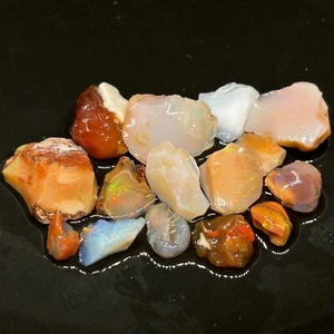Multifired Colorful Select Mexican Fire Opal Rough Raw Uncut Loose Opal Parcel - Picture 1 of 13