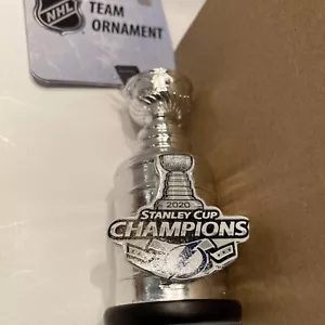 2020 TAMPA BAY LIGHTNING STANLEY CUP TROPHY Champions Christmas ORNAMENT NWT LE - Picture 1 of 7