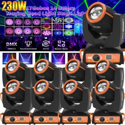 NEW 230W 7R Zoom Stage Light Moving Head Beam Sharpy DMX KTV Disco DJ Lighting - Image 1 of 4