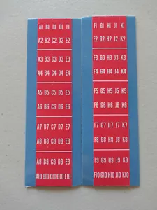 Nuevo Seeburg 3W1 Wallbox Letras Número Tiras para Seeburg 3W1 Conjunto de Páginas - Imagen 1 de 1