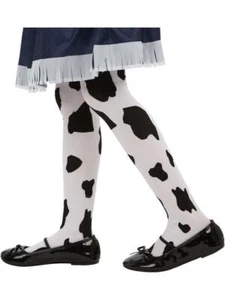Child Cow Print Cowgirl Tights 6-12 Years - Picture 1 of 1