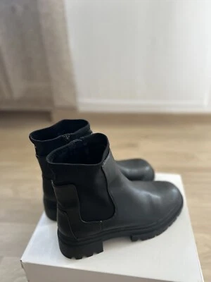 ALDO Damen Schuhe Stiefel Chelsea Boots Stiefeletten Gr. 41 Schwarz - Bild 1 von 4