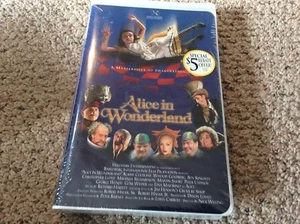 Alice In Wonderland New Sealed TV Movie Fantasy VHS 1999 Hallmark Tina Majorino - Picture 1 of 3