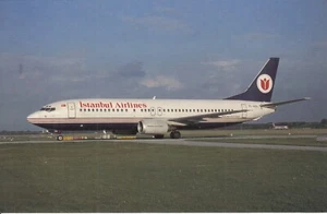 300464/CARTOLINA - BOEING 737 - ISTANBUL AIRLINES - inutilizzata - Foto 1 di 1