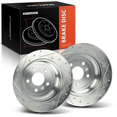 A-Premium 2Pcs Rear Drilled Brake Rotor for Mercedes-Benz	GLE43 AMG ML250 W166 - Image 1 of 4