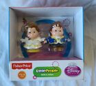 Fisher Price Little People DISNEY Princess Belle & Prince Adam 2013 Mattel NEW