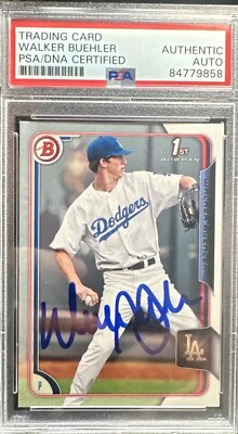 Walker Buehler Signed Bowman 1st Card Topps Archives Autographed 