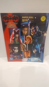 NUOVA BAMBOLA DI CARTA NON TAGLIATA 1997 DC Comics Batman & Robin libro Landoll's SPEDIZIONE GRATUITA - Foto 1 di 5