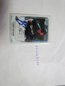 2011 Bowman Chrome Chris Dennis signed Baseball Card 4