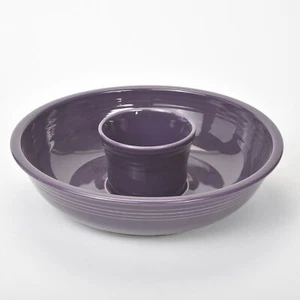 Fiesta Fiestaware Chip and Dip Set Mulberry Retired {NIB} - Picture 1 of 5