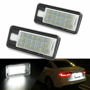 2x 18SMD DEL plaque d'immatriculation lampe lumière 12V pour Audi A3 S3 A4 A6 B6 B7 Q7 - Photo 1/8