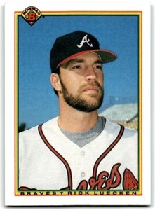1990 Bowman Baseball Card Rick Luecken Atlanta Braves #5