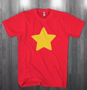 Estrella Amarilla Roja Camiseta Disfraz de Halloween Camisas Adulto Niños Talla - Imagen 1 de 2
