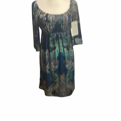 Vestido Boston Proper Paisley Talla 6 Mujer Azul Naranja Talla 6 Precio de venta sugerido por el fabricante 119 Nuevo con etiquetas Foto 1 de 4