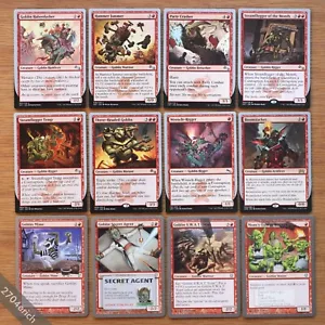 Set of 12 Different Red Goblins Unstable Unhinged Unsanctioned *NM English MTG* - Picture 1 of 5