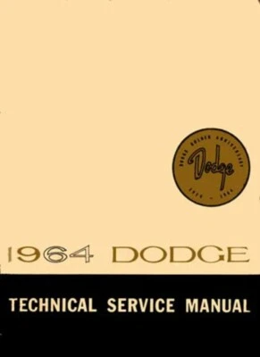 1964 Dodge 330 440 Dart Shop Service Repair Manual Engine Drivetrain Electrical - Image 1 of 4