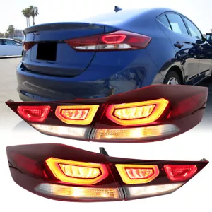 4pcs LED Tail Light Rear Brake Lamps For Hyundai Elantra 2017-2018 Left+Right - Picture 1 of 12