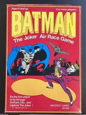 1990 年蝙蝠侠 - 小丑空中比赛游戏 - 大学游戏工厂密封 - 全新带盒 — 第 1/2 张图片