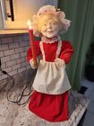 Vintage 1986 Telco Motion-Ettes Of Christmas Mrs Santa Claus Figure Tested Works