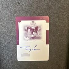 2021 Panini Contenders Trey Lance Rookie Ticket  Auto Print Plate 1/1